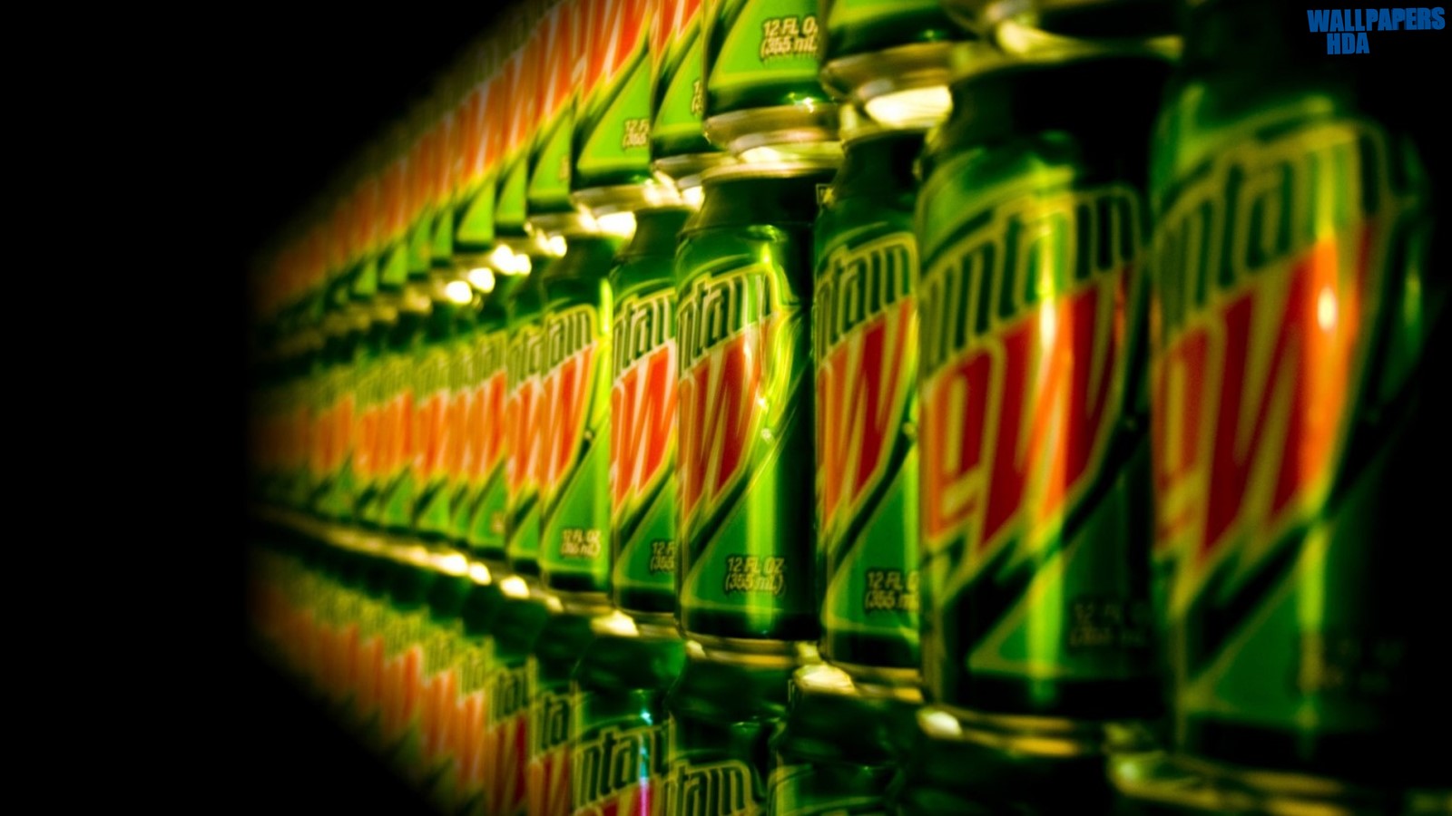 Mountain dew cans wallpaper 1600x900