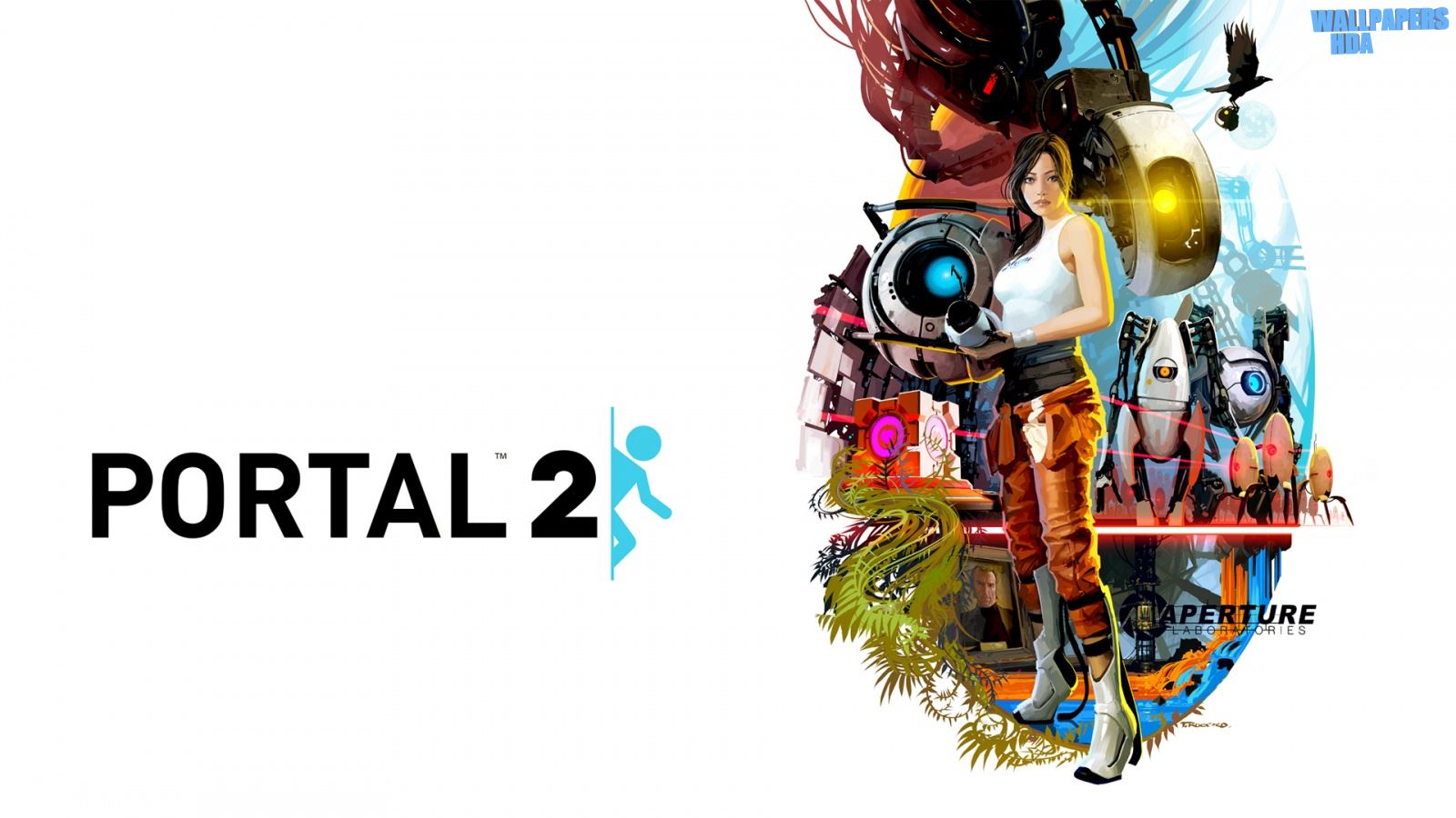 Portal 2 characters 1600x900