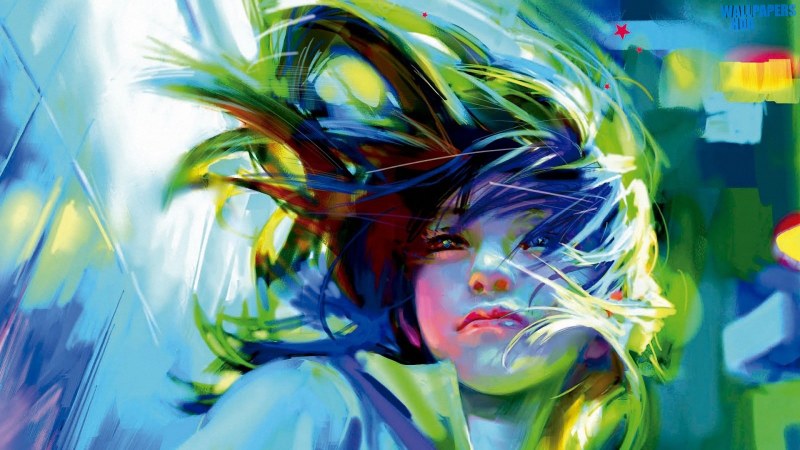 Zhang bin girl art wind 1600x900